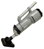 Handheld cordless pool vacuum with a compact cleaning head and ergonomic handle.